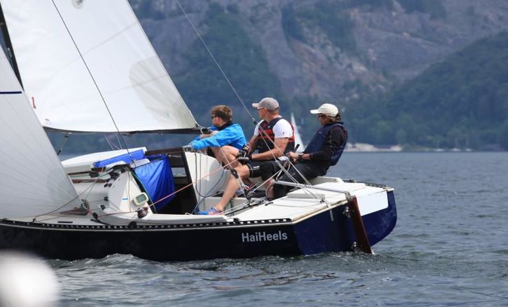 Der Wind war den Wettkämpfern nicht immer hold. Foto: Helga und Lois Nagl