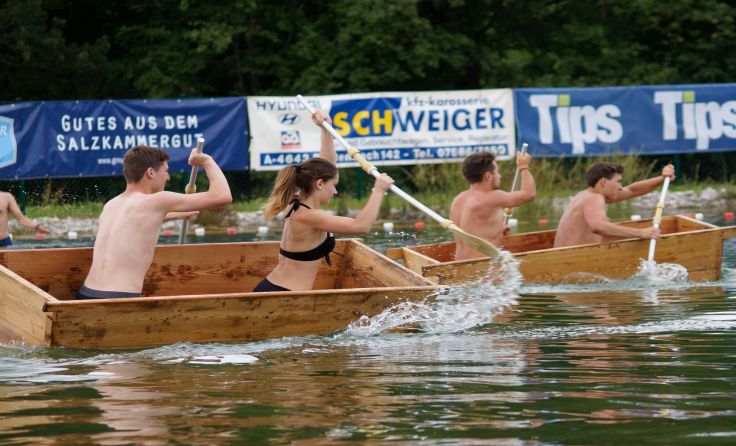 Am 14. Juli wird der Badesee St. Konrad zur "Sautrog-Arena". Foto: Sportunion