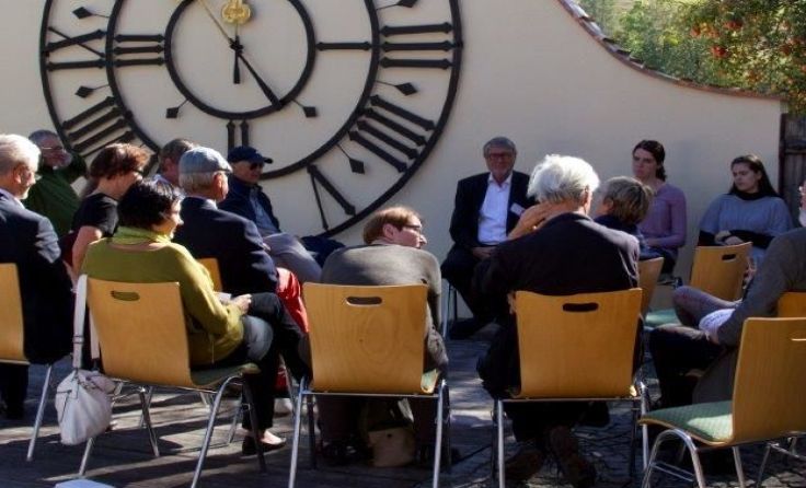 Angeregte Diskussionen bei den Biologicum-Workshops Foto: Frigerio