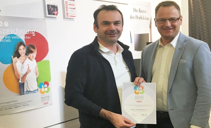 Roland Lichtenwagner (l.) mit Martin Ettinger Foto: WKO Gmunden