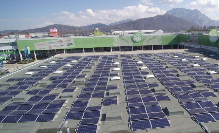 PV-Anlage auf dem Müller-Dach Foto: SEP