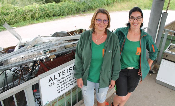 ASZ-Leiterin Kerstin Weigl (l.) und Mitarbeiterin Manuela Huber Foto: Tóth