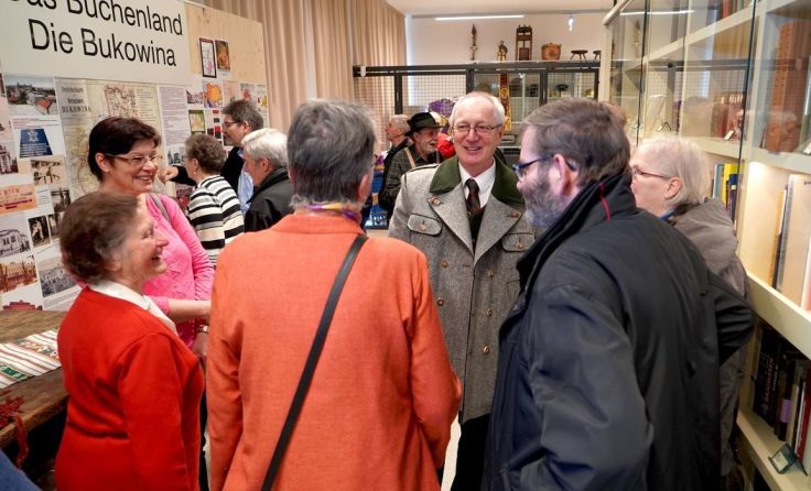 Herbert Riess bei der Eröffnung der Ausstellung Foto: Peter Sommer/Fotopress