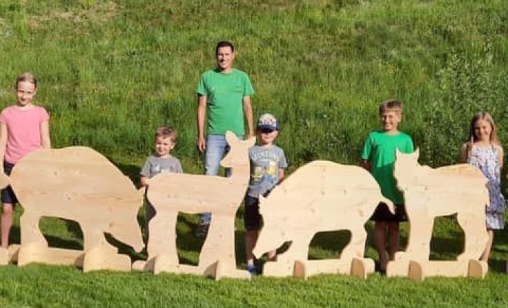 "Tierische" Abstandhalter Foto: Bammer/ÖVP 