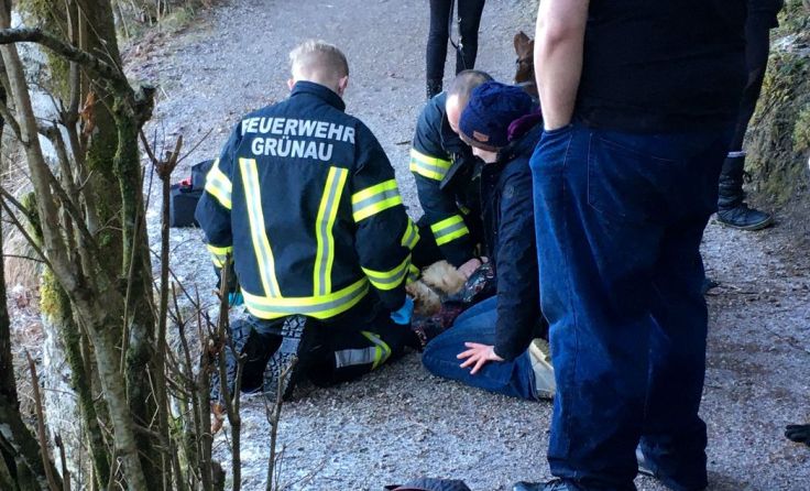 Die Bemühungen der FF Grünau blieben erfolglos. Foto: FF Grünau