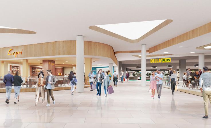 Künftiger Blick in die Mall (Foto: SEP Gmunden)