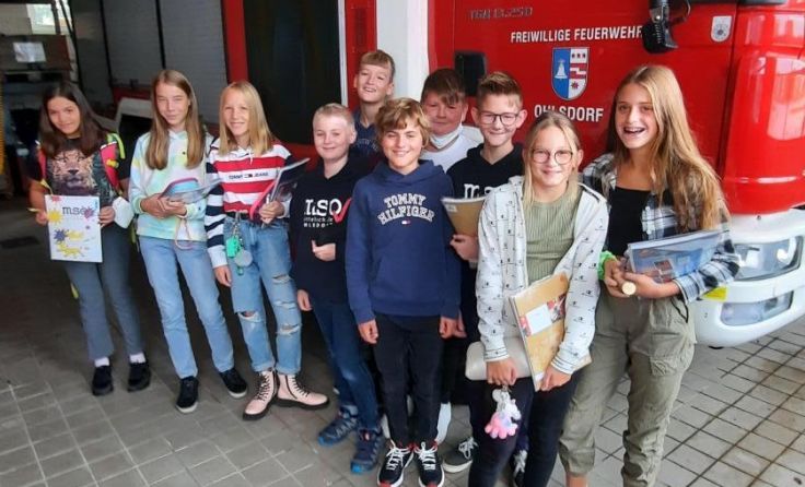 Die „Feuerwehrschule“ findet bei den Schülern großen Anklang. (Foto: privat)