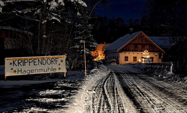 Das Krippendorf ist auch heuer für Wanderer geöffnet. (Foto: Gemeinde Kirchham)