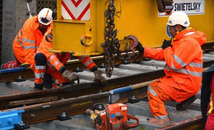 Auf der Almtalbahn werden Schienenarbeiten durchgeführt. (Foto: ÖBB/Duchatczek)