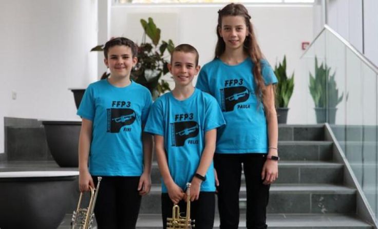 V.l.: Josefine Aigner, Felix Diesslbacher und Paula Diesslbacher (Foto: Hubert Huemerlehner)