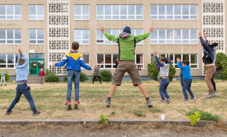 Film „Kaleidoskop Südpark“: Kinder gestalten eine Betonwüste. (Foto: Michel Klehm)