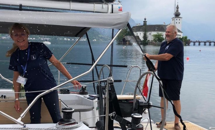 Jane Beryl Simmer mit Skipper (Foto: Sihga)