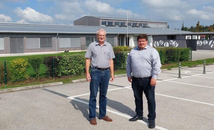 Bürgermeister Thomas Avbelj (r.) mit Christan Hummelbrunner (Foto: Gemeinde Roitham)