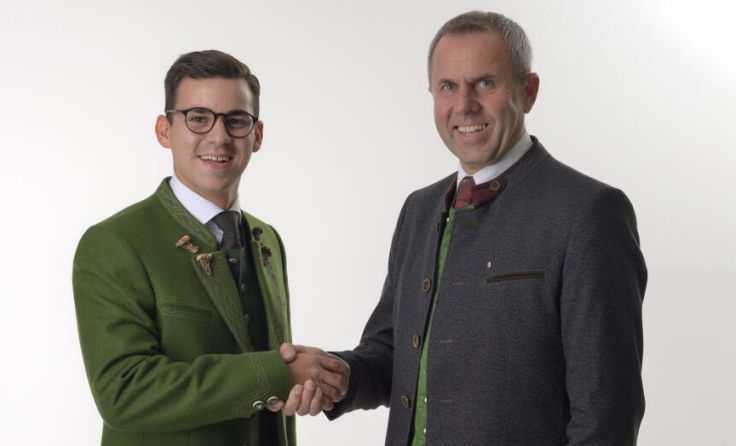 Der neue Geschäftsführer Maximilian Atwenger mit LAbg. Rudi Raffelsberger (Foto: ÖVP)