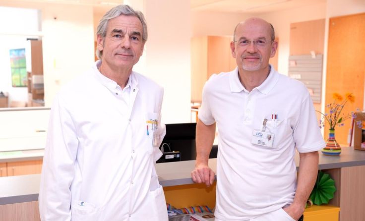 Prim. Dr. Wolfgang Baschata und Dr. Jürgen Bleier (Foto: OÖG)