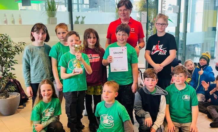 Große Freude über Platz 1 beim Pinguin Cup. (Foto: VS Pamet)