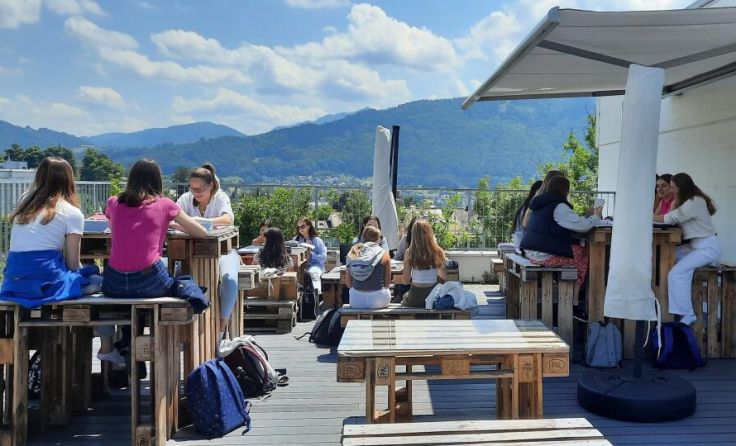 Die Outdoorklasse wird gut genutzt. (Foto: Marianne Kapeller)