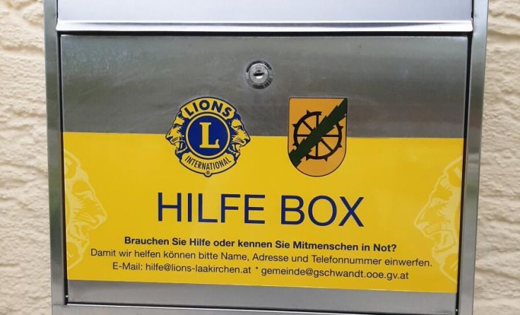 Lions Hilfebox: Anliegen einfach und unkompliziert einwerfen. (Foto: Tóth)