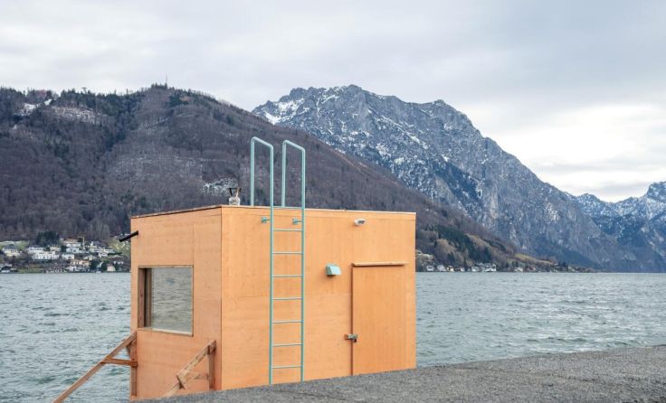 Das Sauna-Floß der Kunstuni Linz darf nun in Betrieb gehen. (Foto: Vio Wakolbinger)