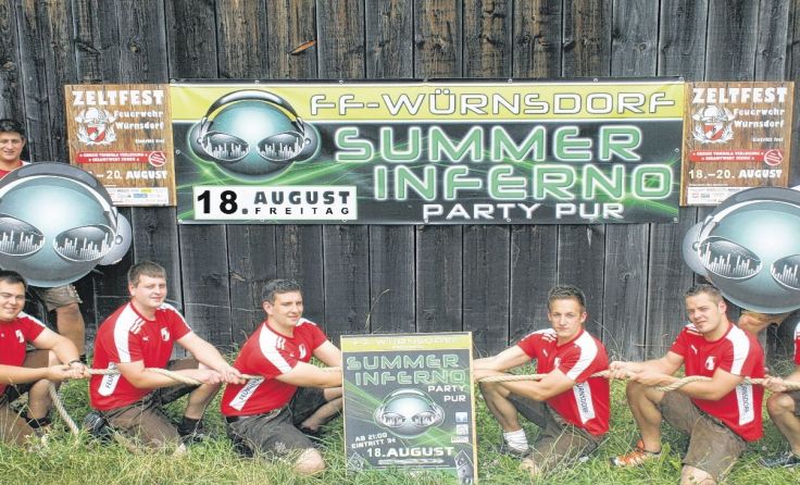 Die Kameraden der FF Würnsdorf laden von 18. bis 20. August zum Fest.