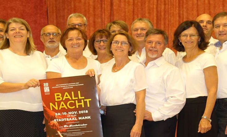 Der Tanzsportclub Mank lädt am 10. November zur Ballnacht nach Mank. Foto: TSC Mank