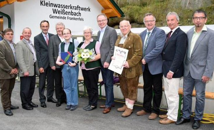 Das Kleinwasserkraftwerk im Weißenbachtal wurde nun offiziell eröffnet. Foto: Gemeinde