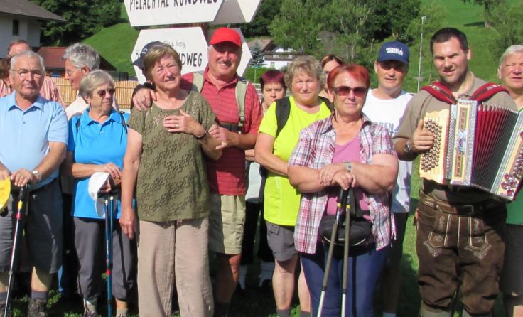 Die Teilnehmer erlebten einen gemütlichen, musikalischen Wandertag. Foto: Marktgemeinde Frankenfels
