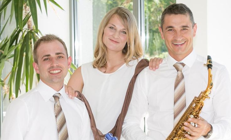 Der Rhythmus ist das verbindende Element des SaxKussion-Trios. Foto: SaxKussion