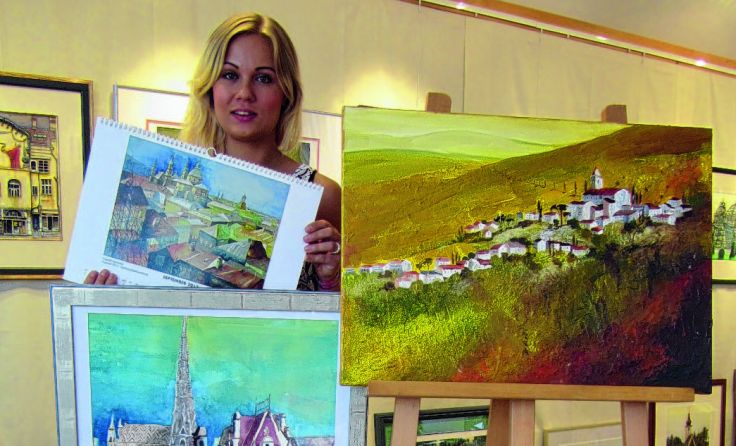 In der Galerie präsentiert Fotomädchen Josefine Werke von Kammerer.