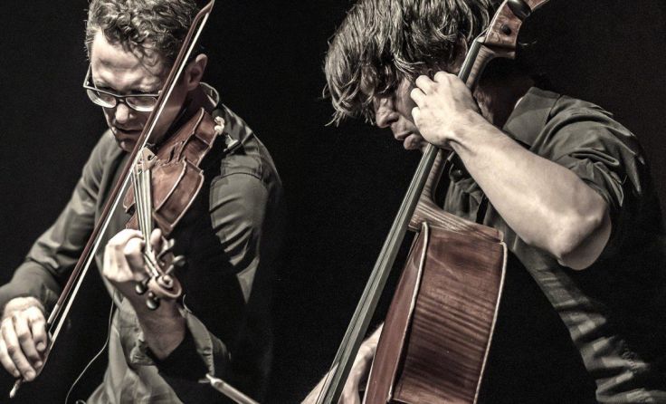Cellist Matthias Bartolomey und Geiger Klemens Bittmann Foto: Leo Fellinger