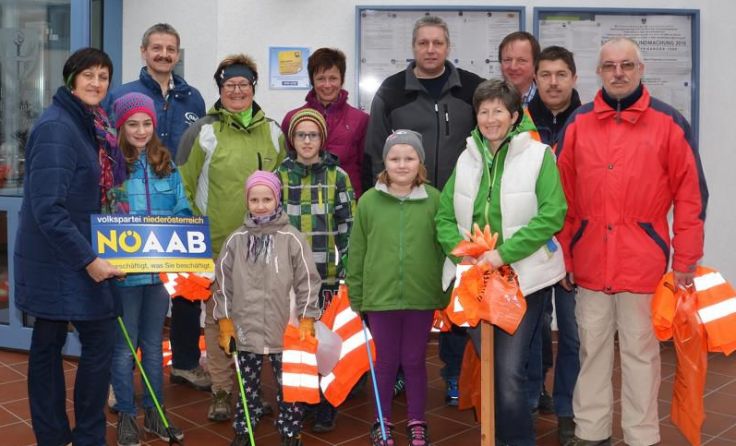 Engagement für die Umwelt: Frühjahrsputz in Sankt Margarethen Foto: Manfred Gundacker
