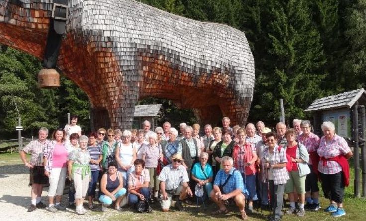 57 Senioren aus Rabenstein besuchten die Teichalm. Foto: Johann Bertl