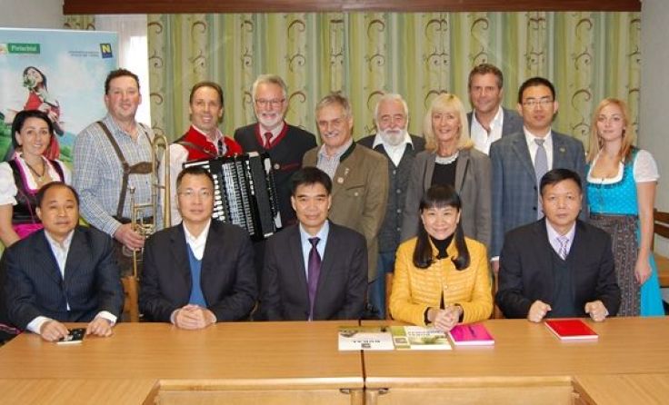 Die Delegation aus China zu Besuch in Kirchberg an der Pielach Foto: zVg