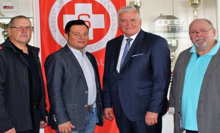 (v.l.) Leopold Brabletz, Herbert Pfeffer, Franz Schnabl, Andreas Murhammer Foto: SPÖ NÖ