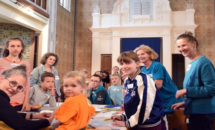 Besuch in der früheren St. Pöltner Synagoge mit Anita Nussmüller Foto: Wolfgang Zarl