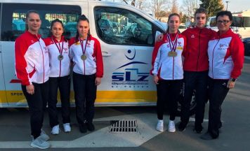 Karate-Gold und Silber für die Celo-Schwestern in Slowenien
