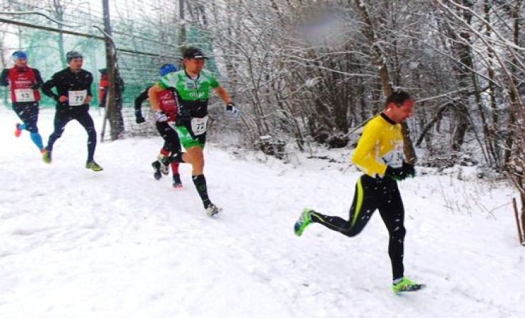 Alexander Weiß (in Gelb) erreichte M40-Tagesbestzeit. Foto: zVg Laufgemeinschaft Kirchdorf