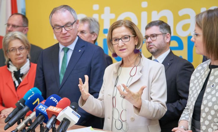 Landeshauptfrau Johanna Mikl-Leitner stellte Schwerpunkte vor. Foto: Philipp Monihart