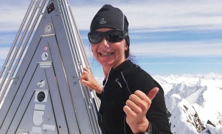 Die Neuhofnerin Petra Zöchling auf der Dreiherrenspitze Foto: Zöchling