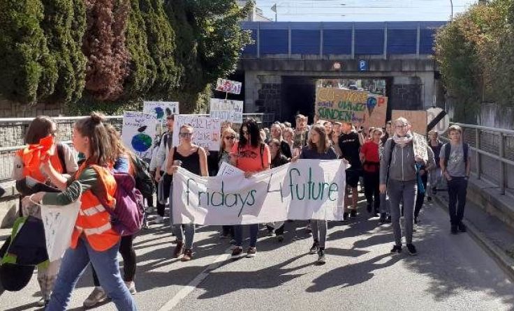 Klimaschutz-Demo in Amstetten Archivfoto: Fridays for Future Amstetten