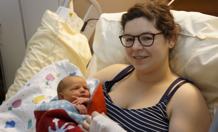 Andrea Hofstetter aus Waldhausen mit ihrer Tochter Liana Foto: LK Amstetten