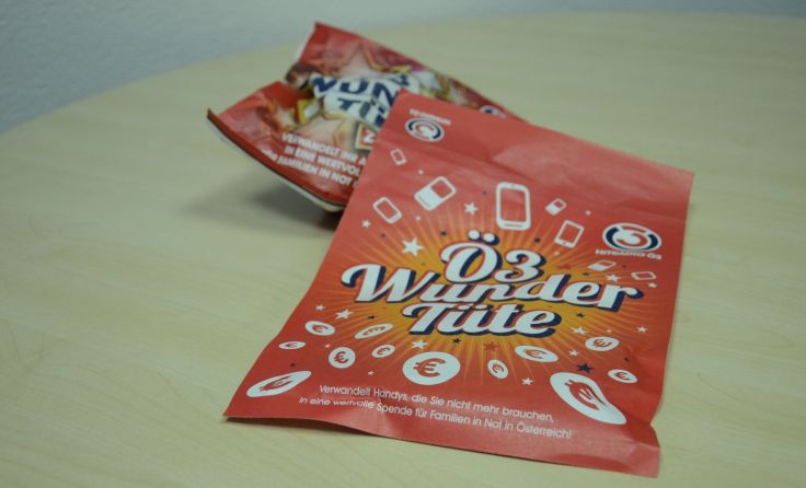 Bei der Challenge wird jede Handyspende zu Spendengeld. Foto: mai