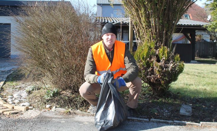 Thomas Lettner möchte Bürger zum Müllsammeln motivieren. Foto: Kunigunde Lettner