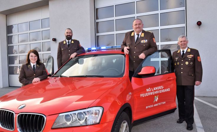 Das frisch gewählte Feuerwehrkommando des Bezirks Amstetten Foto: Bfkdo Amstetten