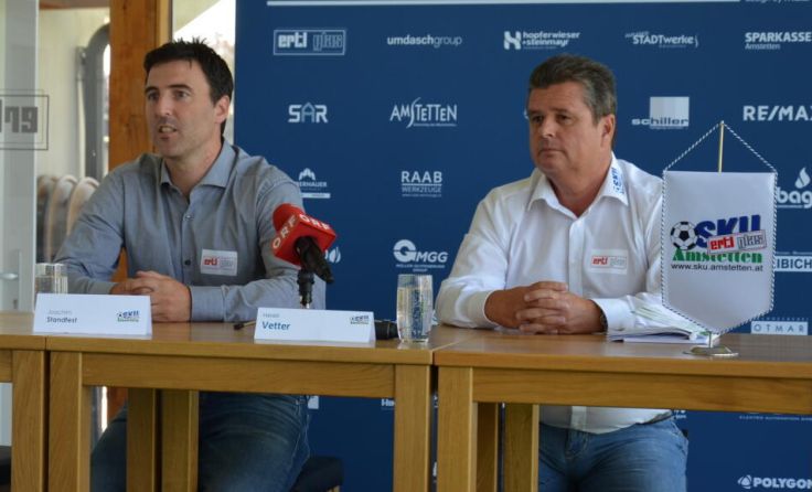 (v.l.) Cheftrainer Joachim Standfest und Harald Vetter (Sportlicher Leiter SKU) (Foto: mai)