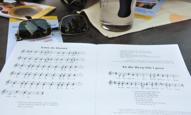 Gemeinsames Singen mit schöner Aussicht (Foto: Volkskultur Niederösterreich)