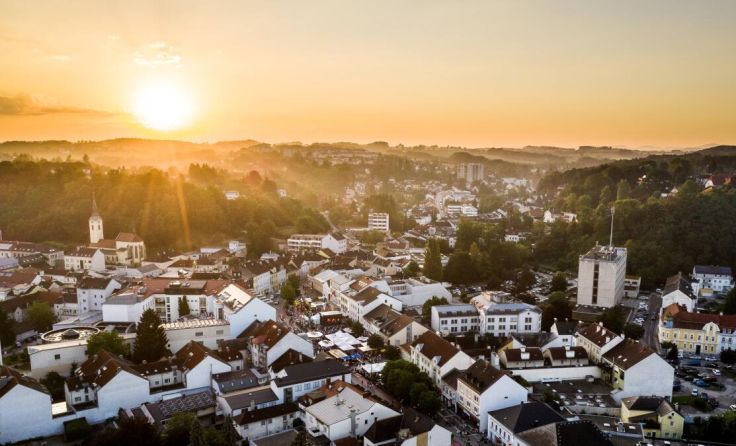 Amstettens Innenstadt (Foto: Stadtmarketing Amstetten/Stadtgemeinde Amstetten)