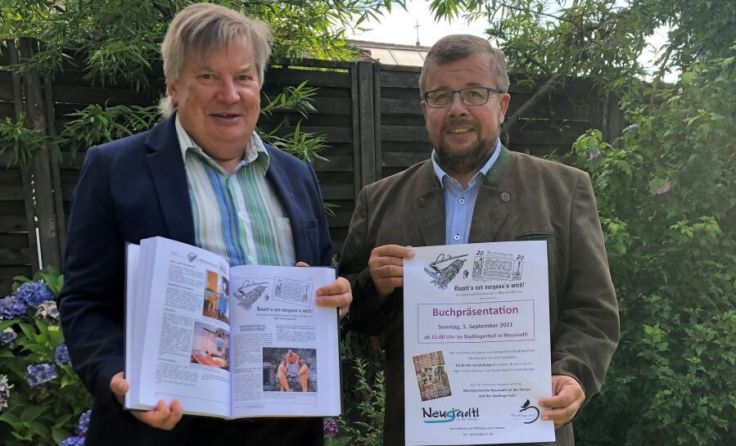 Buchautor Hans Freudenberger (l.) mit VP-Bürgermeister Franz Kriener (Foto: Gemeinde)