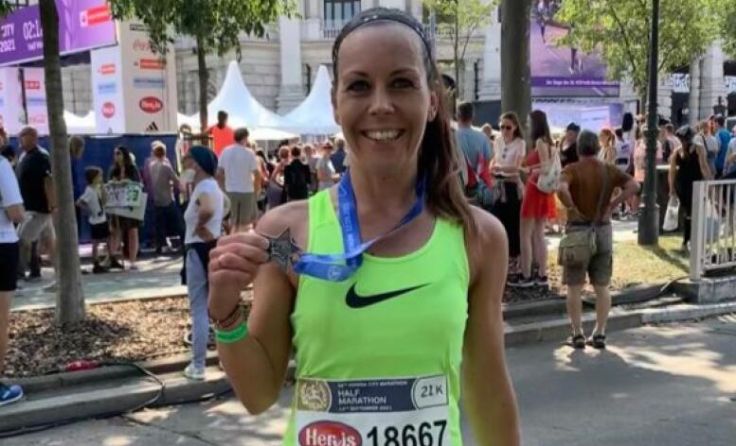 Edith Brandl erfolgreich beim Vienna City Marathon (Foto: LC Neufurth)