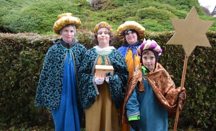 Sternsinger aus der Pfarre Amstetten St. Stephan (Foto: mai)